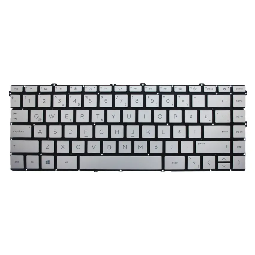 Hp 14-EP Serisi Klavye Işıklı (Gümüş TR)