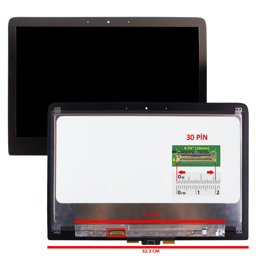Hp Spectre X360 TPN-Q157 Uyumlu Dokunmatik - Led Ekran Set