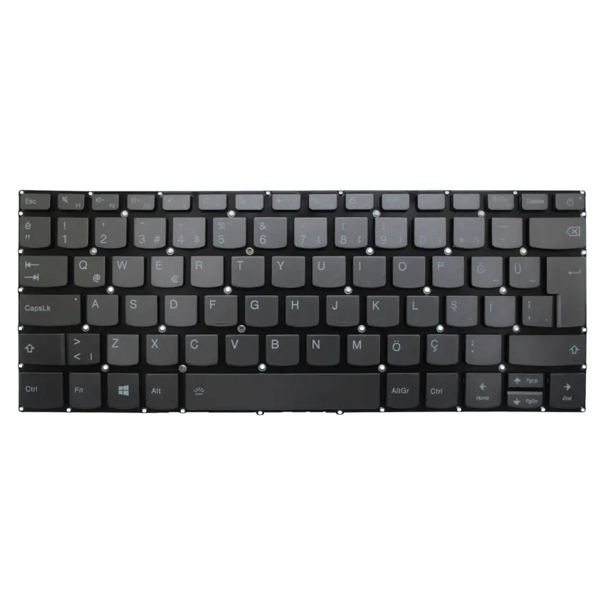 Lenovo V720-14 Type:80Y1 Klavye Işıklı (Füme TR)