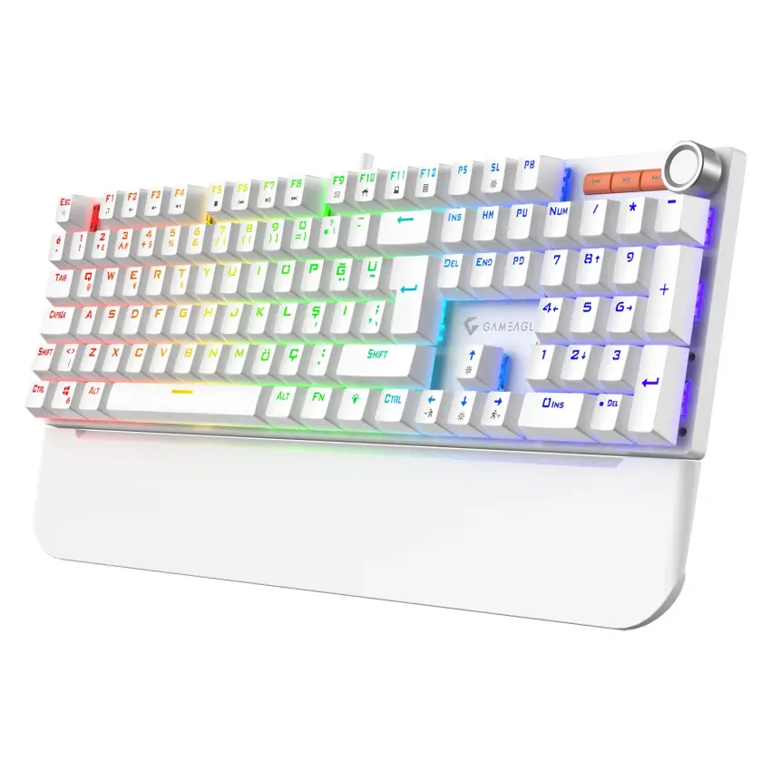 Apex Rainbow 11Mod Aydınlatma Kablolu TR Double Shot Full Anti-Ghosting Mekanik Oyuncu Klavyesi