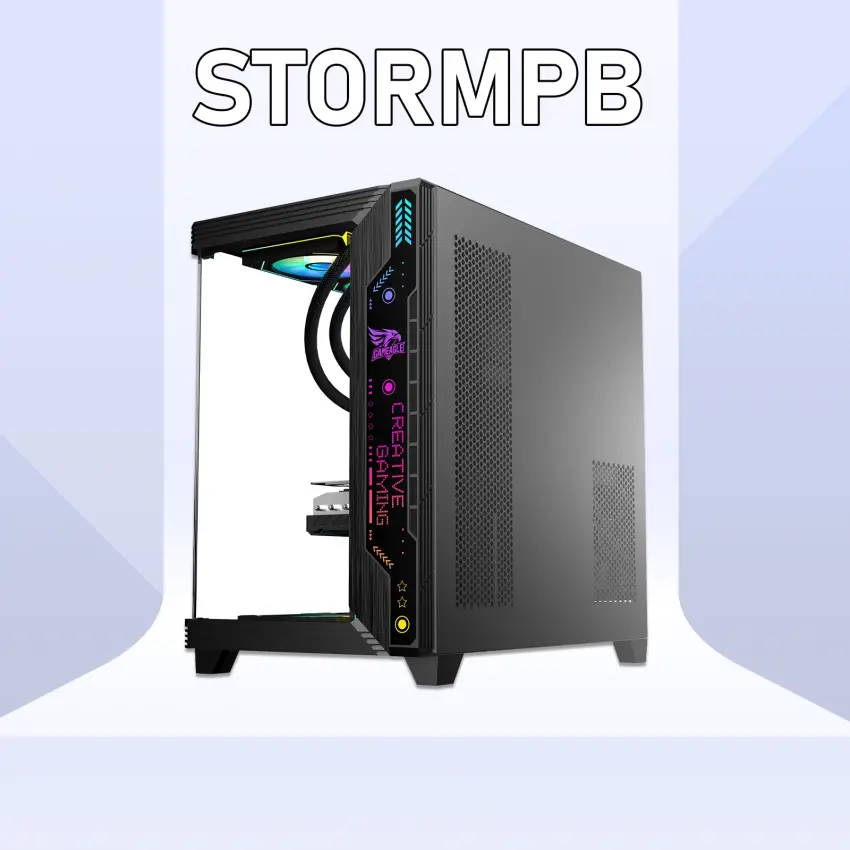 Gameagle Storm 7 Argb Fanlı Gamer Bilgisayar Kasası 850W 80+ Plus Bronz Powerlı (Siyah)