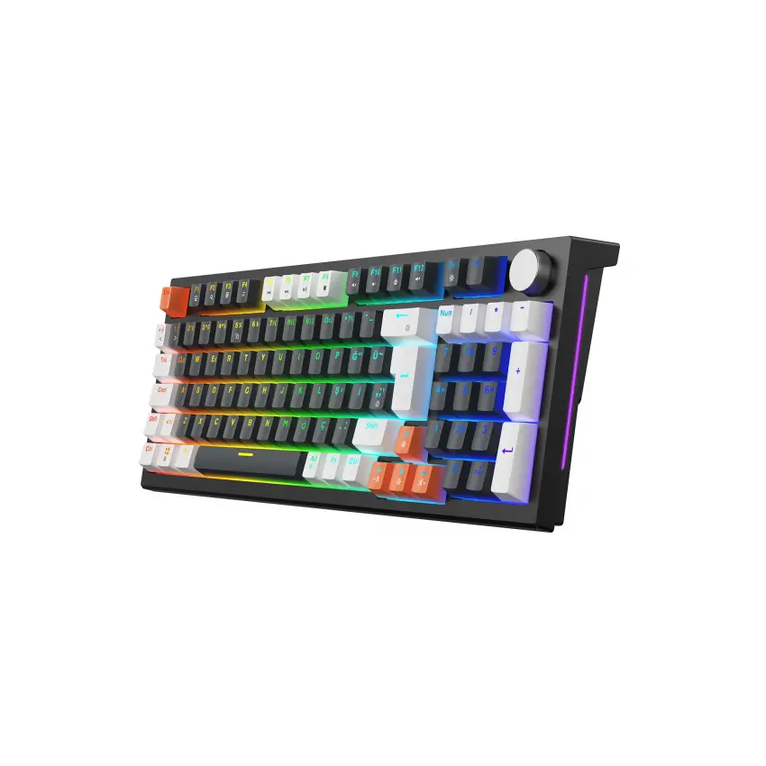 Gameagle Strike Plus Rainbow Kablolu TR Layout Mekanik Oyuncu Klavyesi Blue Switch Siyah