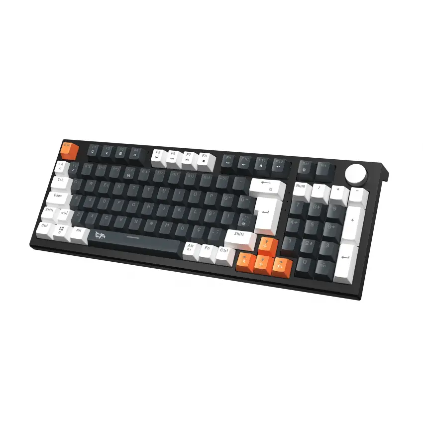 Gameagle Strike Plus Rainbow Kablolu TR Layout Mekanik Oyuncu Klavyesi Blue Switch Siyah