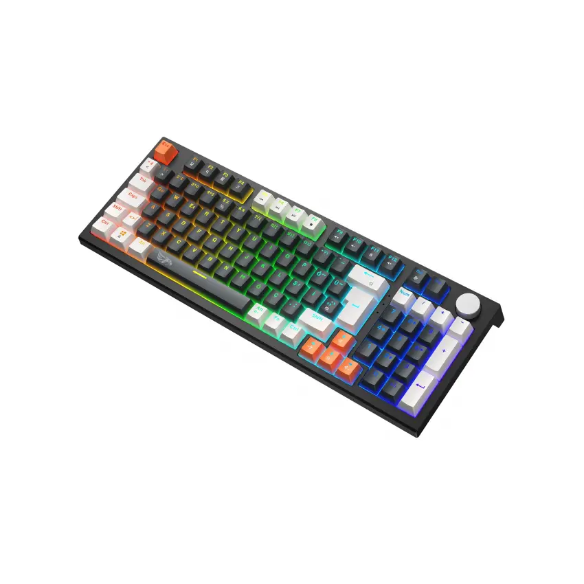 Gameagle Strike Plus Rainbow Kablolu TR Layout Mekanik Oyuncu Klavyesi Blue Switch Siyah