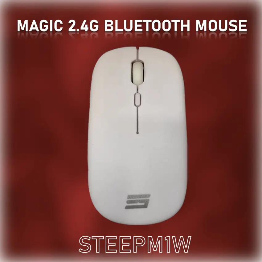 Steep Solid Magic 2.4G Bluetooth Mouse (Beyaz)