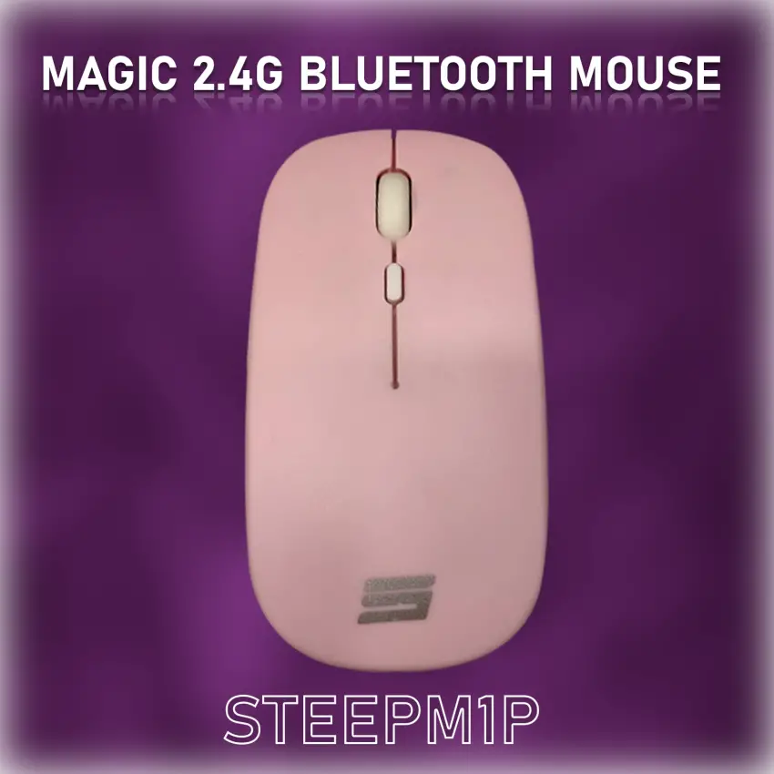Steep Solid Magic 2.4G Bluetooth Mouse (Pembe)