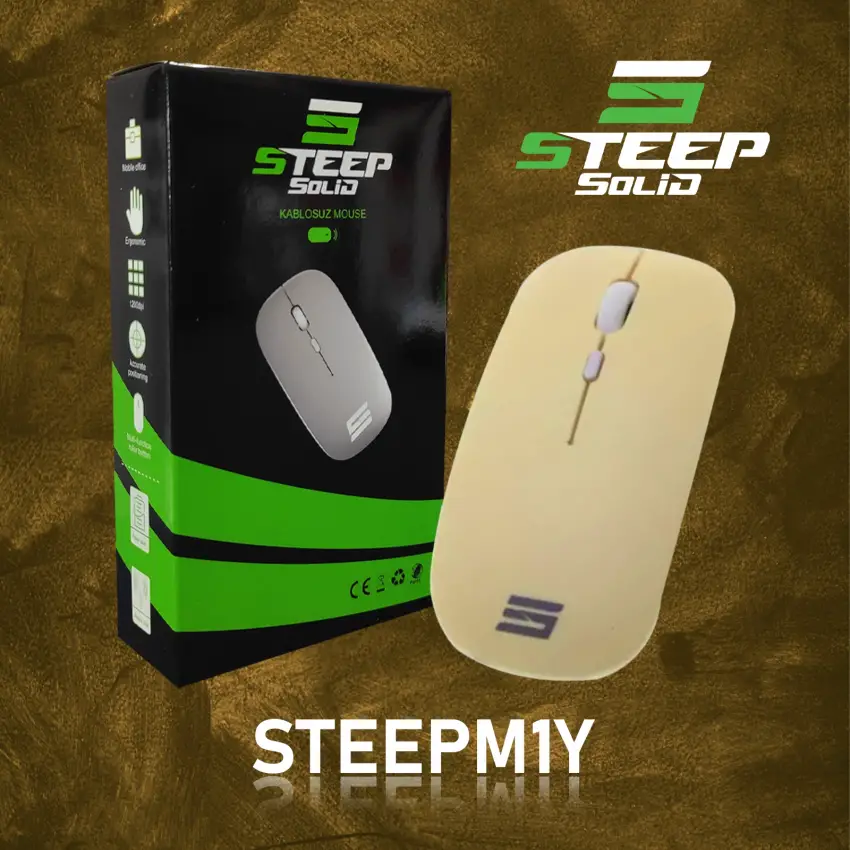Steep Solid Magic 2.4G Bluetooth Mouse (Sarı)