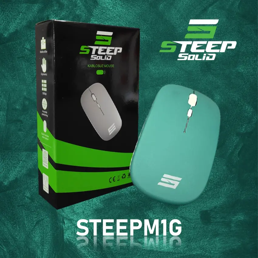 Steep Solid Magic 2.4G Bluetooth Mouse (Yeşil)