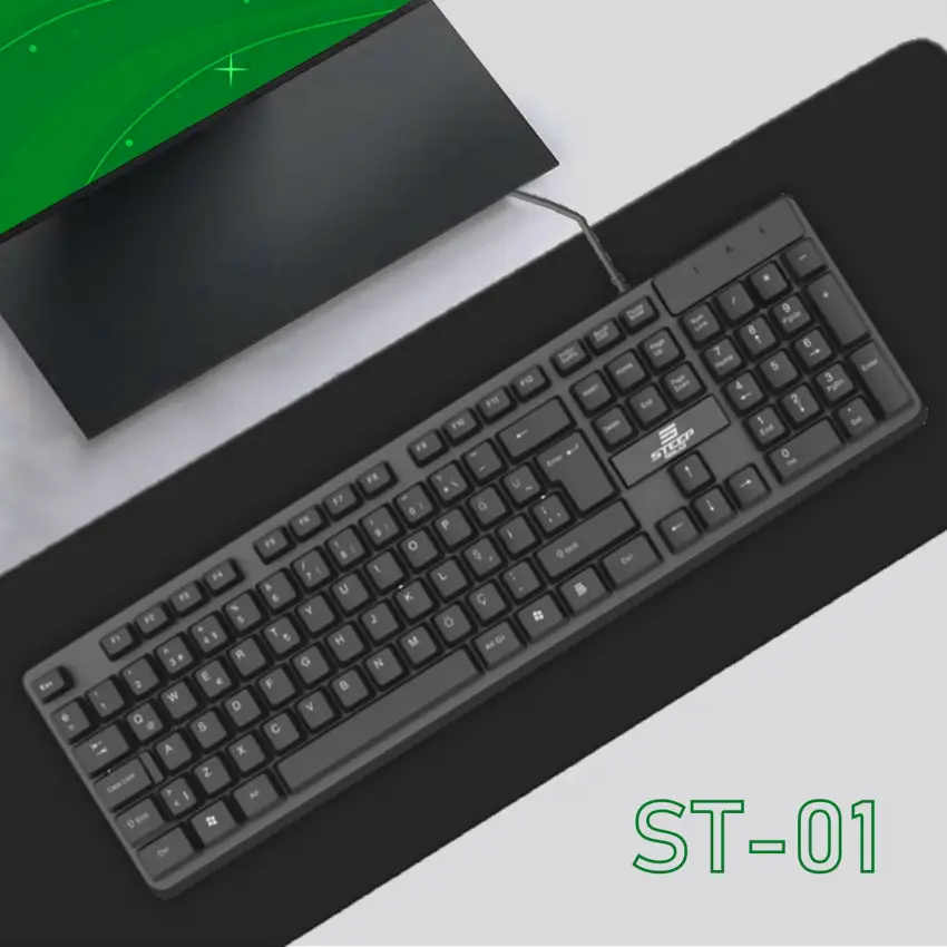 Steep Solid ST-01 Kablolu Standart Ofis Klavyesi - Türkçe Q Klavye