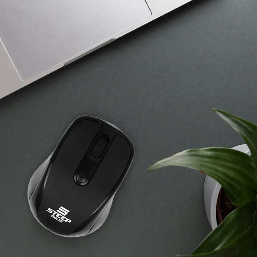 Steep Solid ST-WM01 Optik Kablosuz Wireless Mouse (Siyah)