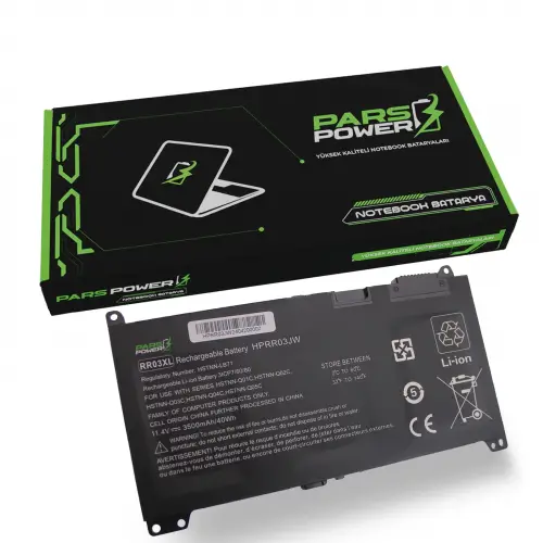 HP ProBook RR03XL, HSTNN-UB7C Batarya - Pil (Pars Power)