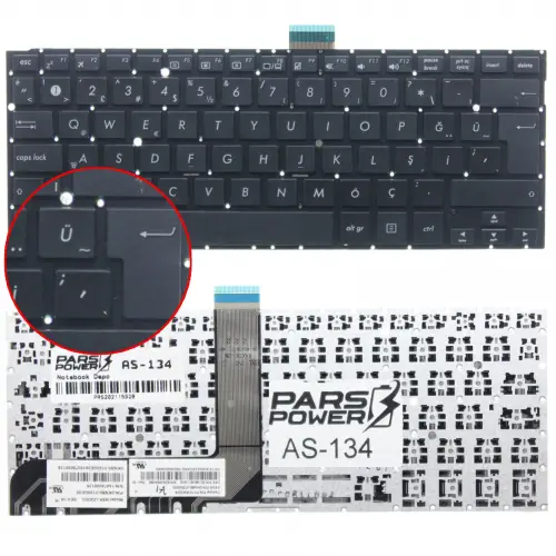 Asus VivoBook Flip 0KNB0-3120GE00 Klavye (Siyah TR)