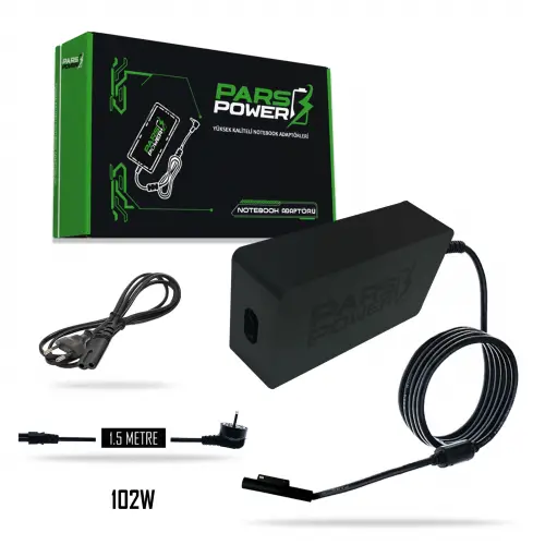 Microsoft Surface 15V 6.33A 102W Adaptör Şarj Aleti-Cihazı (Pars Power)
