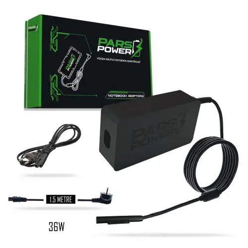 Microsoft Surface Pro 1625 12V 2.58A 36W Adaptör Şarj Aleti-Cihazı (Pars Power)