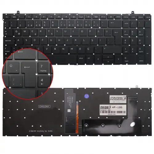 HP EliteBook 860 G9 (6F5W9EA), 860 G9 (6F6B3EA) Klavye Işıklı (Siyah TR)