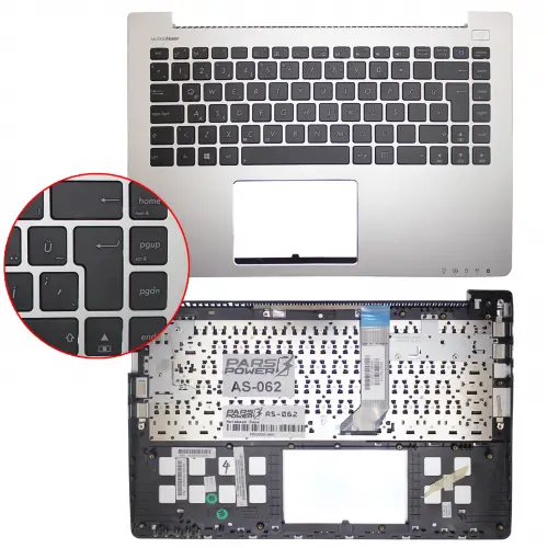 Asus X402CA Notebook Klavye (Üst Kasa Siyah TR)