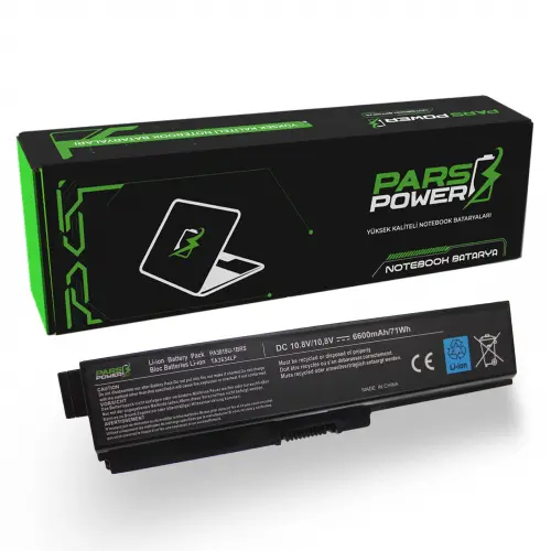 Toshiba Satellite C650, C660, C670, PA3817U-1BRS, PA3634U-1BRS Notebook Batarya - Pil (Pars Power)
