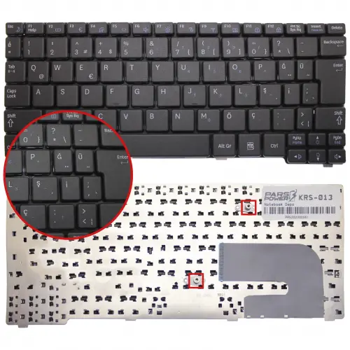 Samsung NP-N150P-JP0DTR Notebook Klavye (Siyah TR)