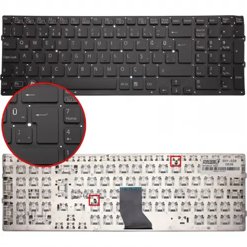 Sony Vaio VPCCB4Z1E Notebook Klavye (Siyah TR)