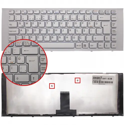 Sony Vaio VPCEG3WFX/W Notebook Klavye (Beyaz TR)