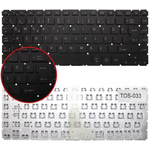 Toshiba Satellite L45DT-B Notebook Klavye (Siyah TR)