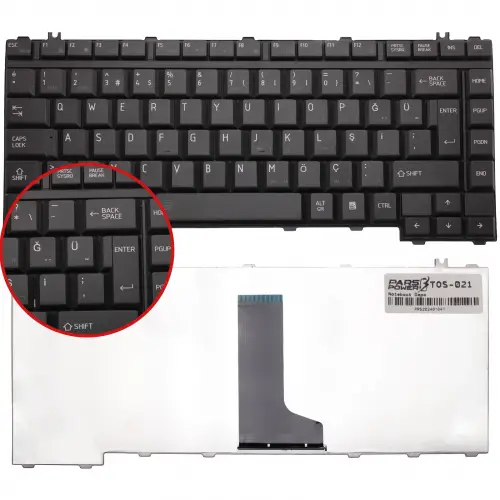 Toshiba Satellite A215, A300, A300D, A305, L300, L300D, L305, L305D, L450 Notebook Klavye (Siyah TR)