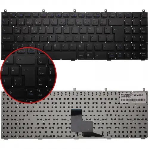 Vestel W76S Notebook Klavye (Siyah TR)