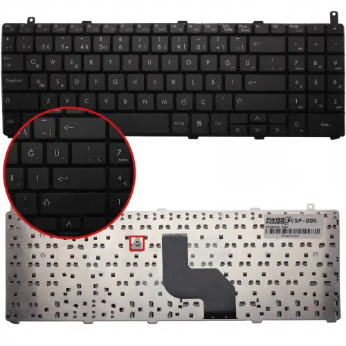 Gateway TW9 Notebook Klavye (Siyah TR)