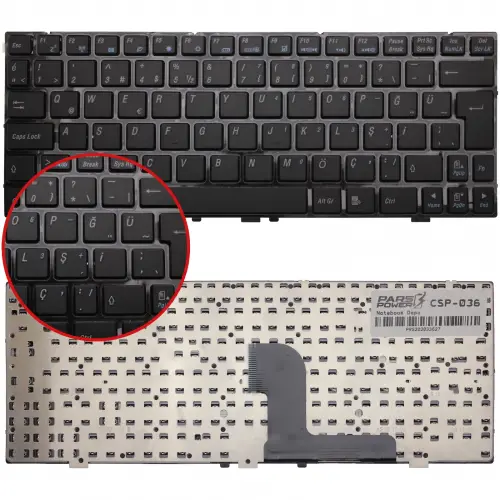 Medion MD98720 Notebook Klavye (Siyah TR)