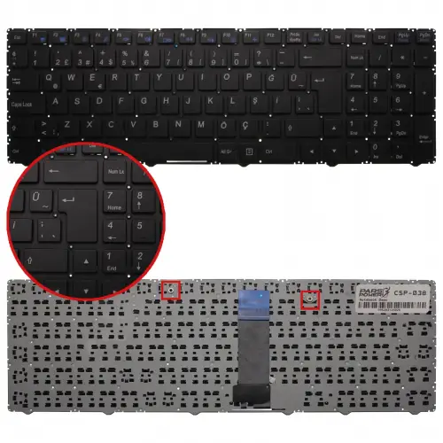 Grundig NKW951TU0004J00487, 6-80-W95A0-250-1 Notebook Klavye (Siyah TR)
