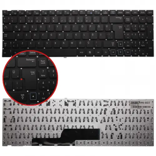 Samsung NP305V5AI, NP305V5Z, V127760CK1-TR Notebook Klavye (Siyah TR)