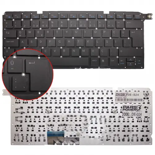 Dell Vostro V5480 Notebook Klavye (Siyah TR)
