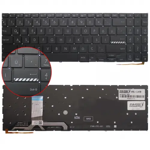 Asus Vivobook Go 15 E1504GA-NJ340 Klavye Işıklı (Siyah TR)