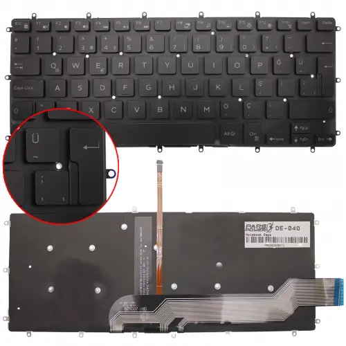 Dell Vostro 5471-FHDS55WP81N1 Notebook Klavye Işıklı (Siyah TR)