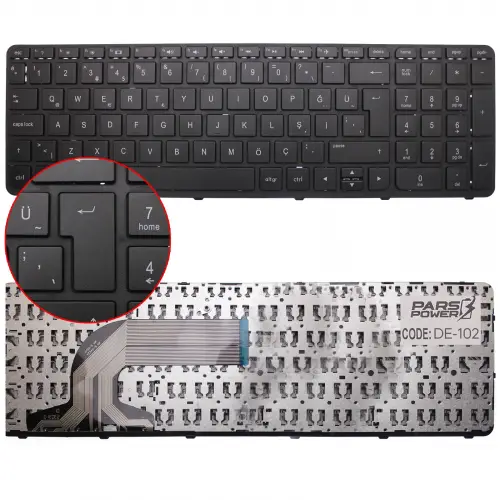 Hp Pavilion 15-D, 15-E 15-G, 15-N, 15-R, 250 G2, 250 G3, Serisi Uyumlu Notebook Klavye (Siyah TR)