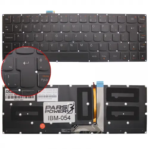 Lenovo Yoga 80HE00S3TX Notebook Klavye Işıklı (Siyah TR)