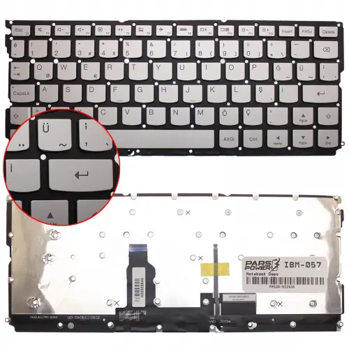 Lenovo Yoga LCM15H3 Notebook Klavye (Gümüş Işıklı TR)