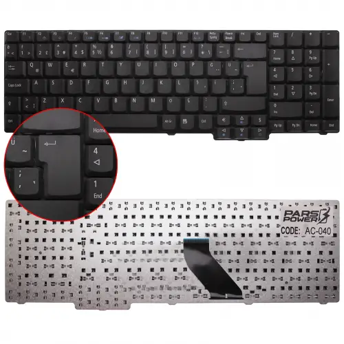 Acer Aspire 5235, 5335, 5355, 5535, 5737, 6930G, 9300, 5235, 5635G Serisi Notebook Klavye (Siyah TR)