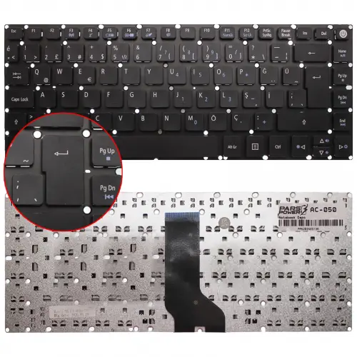 Acer Aspire ES1-332-C7A1 Notebook Klavye (Siyah TR)
