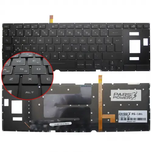 Asus AS-181 Klavye Işıklı (Siyah TR)