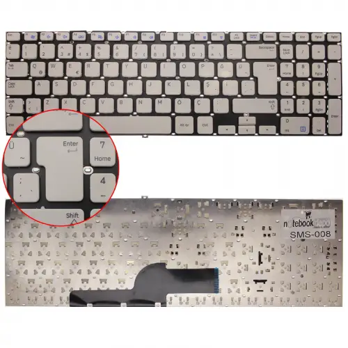 Samsung NP355V5C-S04TR, NP270E5E-X02TR Notebook Klavye (Beyaz TR)