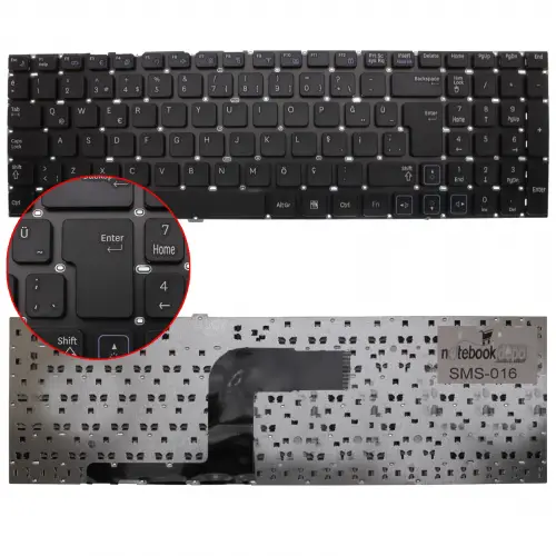 Samsung NP-S3511-S01TR, NP-S3520-S01TR Notebook Klavye (Siyah TR)