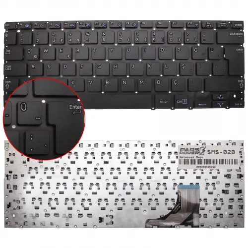 Samsung NP540U3C-A05TR Notebook Klavye (Siyah TR)