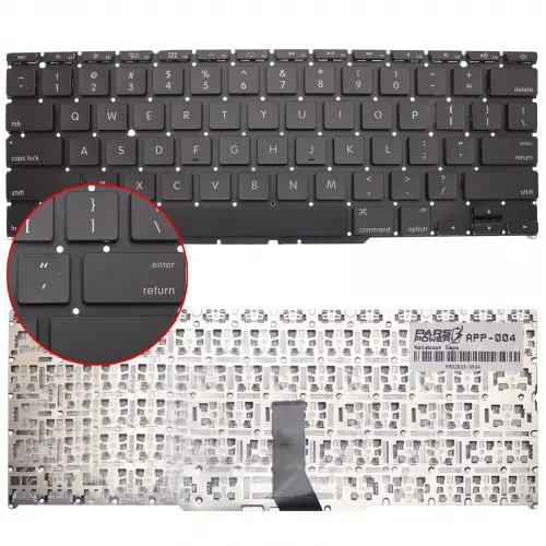 Apple MacBook AIR MD711LL/A, MD712LL/A Klavye (Siyah Tr)