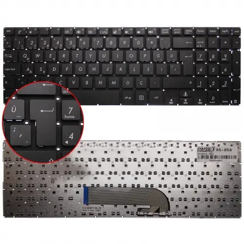 Asus TP501UQ-CJ019TC Notebook Klavye (Siyah TR)