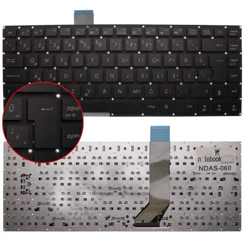 Asus X402CA Notebook Klavye (Siyah TR)