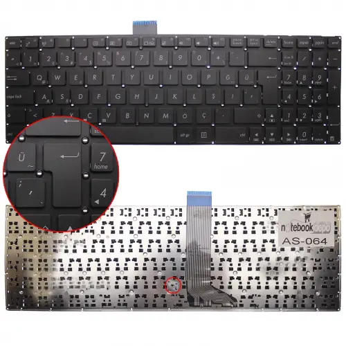 ASUS X502CA-BCL0901D Notebook Klavye (Siyah TR)