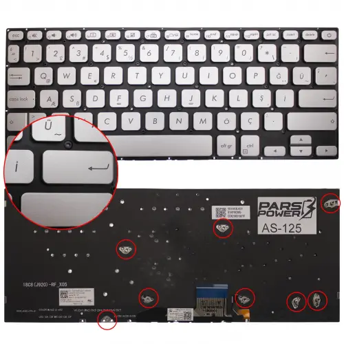 Asus VivoBook 14 X412DA-BV221T Klavye Işıklı (Gümüş TR)