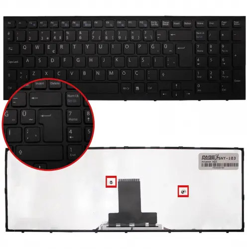 Sony Vaio VPCEB4Z1R Notebook Klavye (Siyah TR)