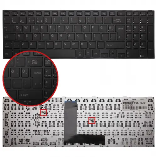 Toshiba Satellite C50-B-10AT Notebook Klavye (Siyah TR)
